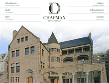Tablet Screenshot of chapmandevelopment.com